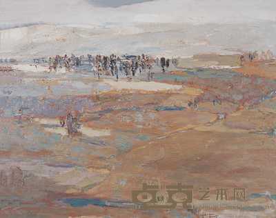 蒯连会 2005年作 有树的风景之一 64×80cm